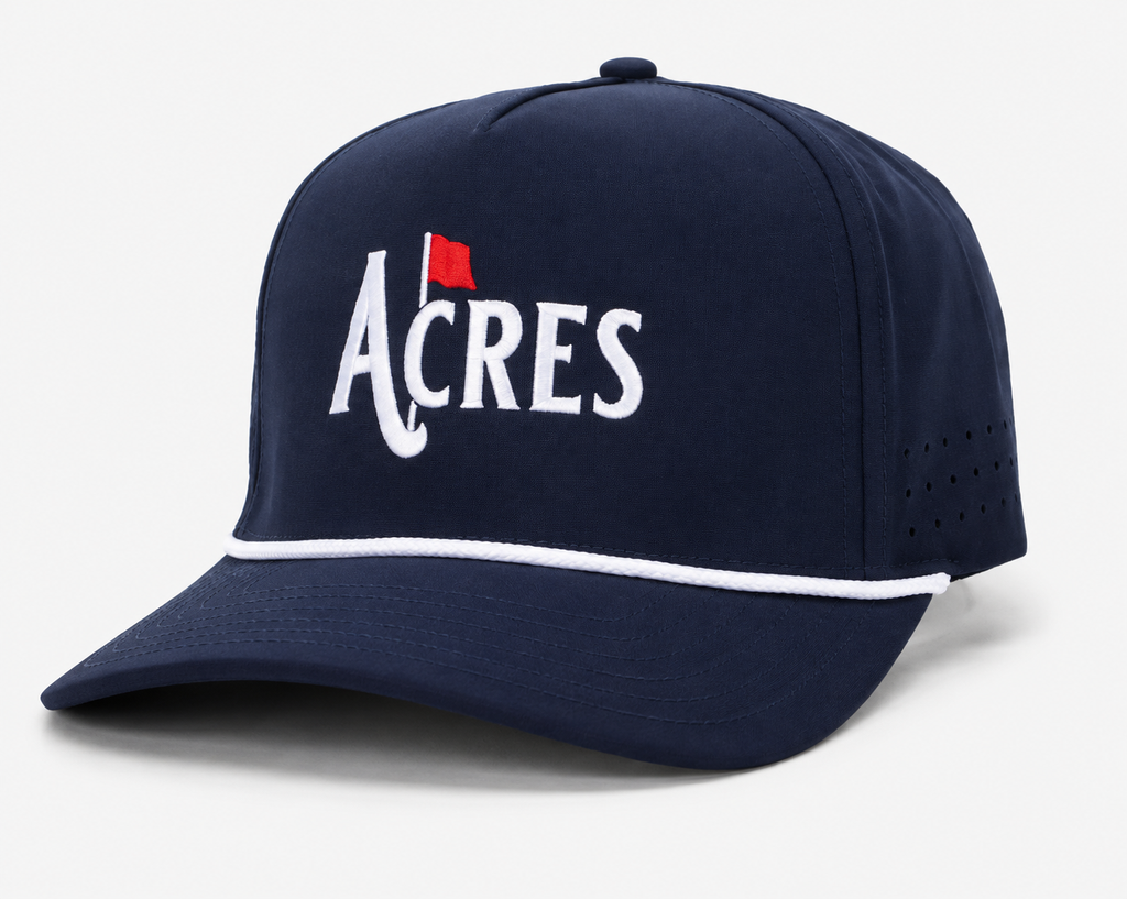 Acres Golf Rope Hat Navy/White
